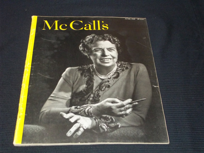 1949 JUNE MCCALL'S MAGAZINE - ELEANOR ROOSEVELT FRONT COVER - E 20240