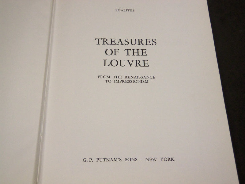 1966 TREASURES OF THE LOUVRE VOLUME 1 & 2 - PRINTED IN FRANCE - KD 1029