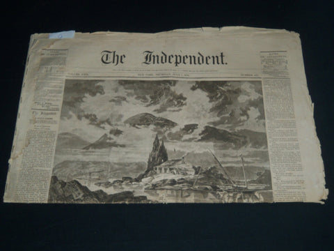 1870 JULY 7 THE INDEPENDENT NEWSPAPER - CHARLES DICKENS THE CHILDREN - NT 7624