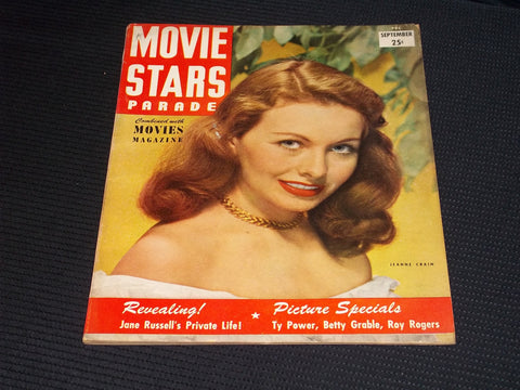 1948 SEPTEMBER MOVIE STARS PARADE MAGAZINE - JEANNE CRAIN FRONT COVER - E 14831