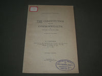 1897 THE CONSTITUTION FOR OUR COMMONWEALTH BY HOWARD HAVEN ROSS BOOK - J 2717