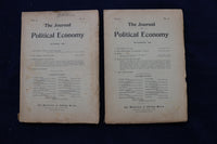 1909-1910 THE JOURNAL OF POLITICAL ECONOMY MAGAZINE - LOT OF 10 - O 3419
