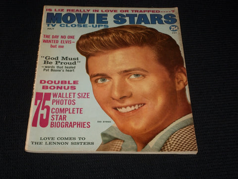 1959 JULY MOVIE STARS TV CLOSE-UPS MAGAZINE - EDD BYRNES FRONT COVER - E 3459