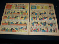 1938 THE SUNDAY REPUBLICAN COLOR COMIC FRONT PAGES LOT OF 6 - NTL 82E