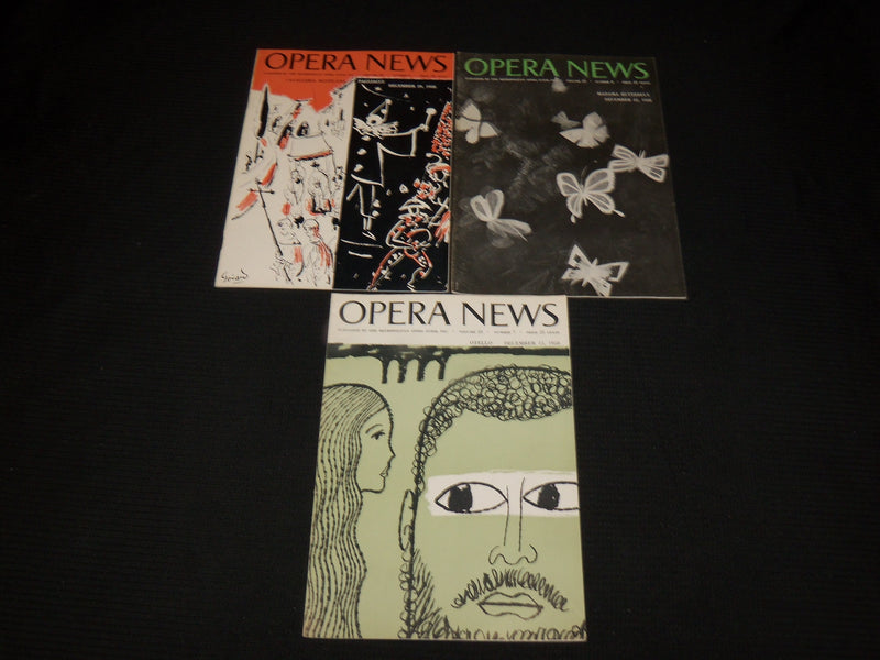 1958 OPERA NEWS MAGAZINE LOT OF 20 DIFFERENT ISSUES - O 2805G