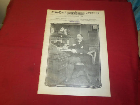 1904 DEC 4 NEW YORK TRIBUNE ILLUS. SUPP. NEWSPAPER-HENRY TIFFT, NYC BOE- NP 3681