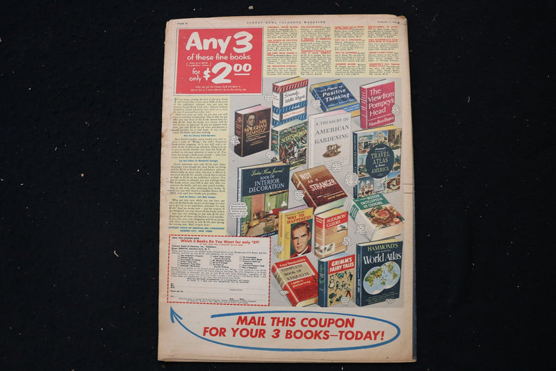 1955 AUGUT 7 SUNDAY NY NEWS COLOROTO MAGAZINE - LARAINE DAY COVER - E 26163