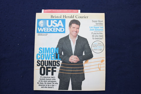 2005 FEBRUARY 4-6 USA WEEKEND MAGAZINE - SIMON COWELL COVER - E 18256