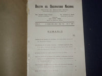 1936-1937 BOLETIN DEL OBSERVATORIO NACIONAL - LOT OF 3 - SPANISH TEXT - J 6006