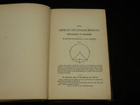 1889 THE ENGLISH AND AMERICAN MECHANICAL HARDCOVER BOOK BY CLEVE - KD 7475
