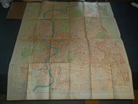 1929-1930 ROMA FOLD-OUT COLOR MAP - ITALY - J 3967