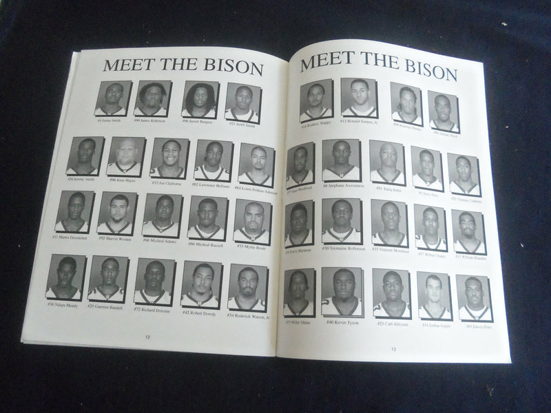 2005 SEPTEMBER 10 FOOTBALL PROGRAM - HAMPTON UNIV VS HOWARD UNIV - SP 1215W