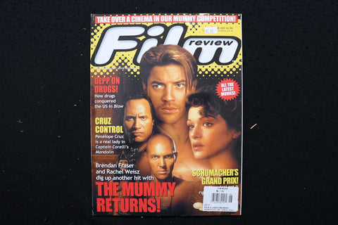 2001 JUNE FILM REVIEW MAGAZINE - THE MUMMY RETURNS! COVER - E 24300