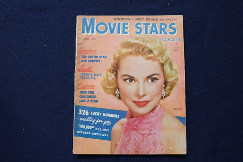 1954 JUNE MOVIE STARS PARADE MAGAZINE - JANET LEIGH COVER - E 18059