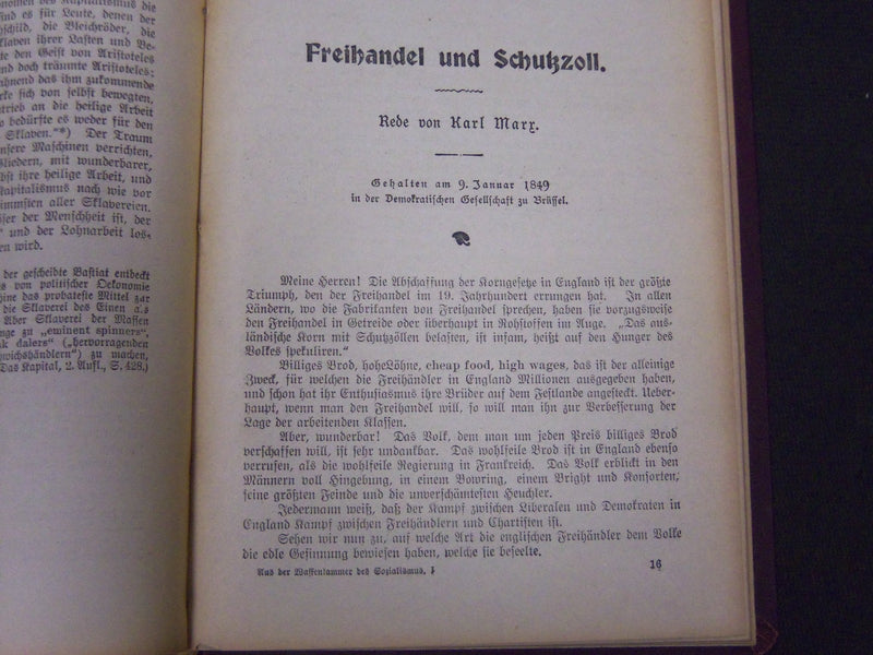 1903-1905 AUS DER WAFFENKAMMER DES SOZALISMUS VOLUMES LOT OF 4 - KD 38