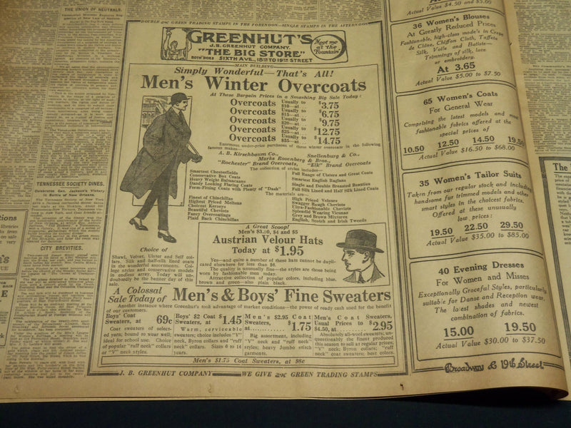 1915 JANUARY 9 NEW YORK TIMES - SUBWAY TO REPLACE ALL BUT STEEL CARS - NT 7819