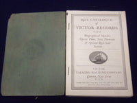 1922-1941 VICTOR RECORDS CATALOGS LOT OF 3 - LISTS OF ARTIST - J 1977