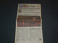 2001 SEPTEMBER 15 THE STAR-LEDGER NEWSPAPER - NATION IS PEACEFUL, BUT - NP 3474