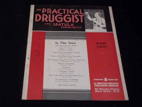 1932 JUNE THE PRACTICAL DRUGGIST MAGAZINE - NICE ILLUSTRATED - E 4805