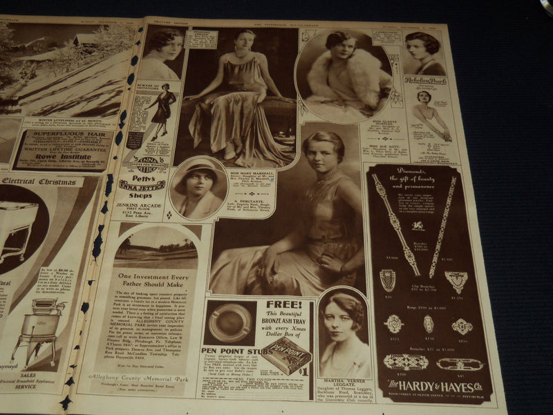 1930 DECEMBER 7 PITTSBURGH SUN TELEGRAPH GRAVURE - MUNNINGS - ECHAGUE - NT 9590