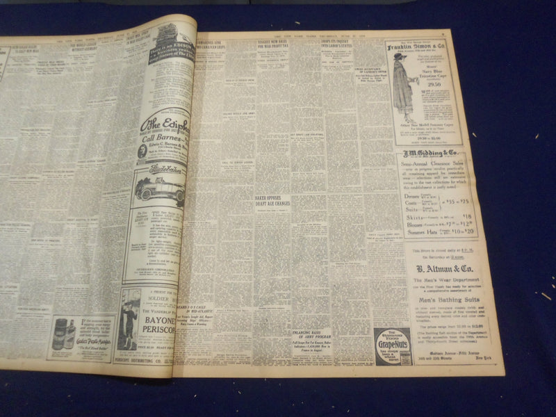 1918 JUNE 27 NEW YORK TIMES - AMERICANS STORM RIDGE, KILL 700 - NT 9093