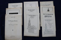 1905-1928 NEW HAVEN CHURCH PROGRAMS - LOT OF 10 - K 1542