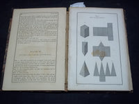 1852 GEOMETRICAL DRAWING FOR MECHANICS AND SCHOOLS BOOK BY MINIFIE - KD 2757O