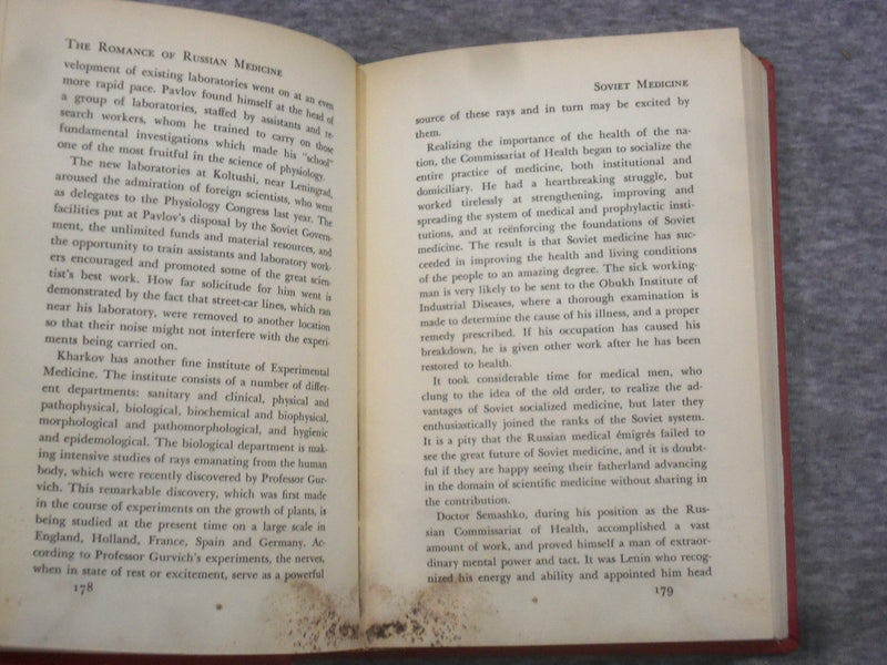 1937 THE ROMANCE OF RUSSIAN MEDICINE BY MICHAEL RAVITCH, MD - KD 2758U