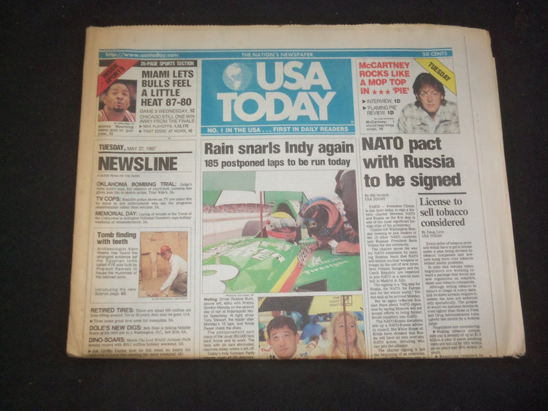 1997 MAY 27 USA TODAY NEWSPAPER - NATO PACT WITH RUSSIA TO BE SIGNED - NP 7865