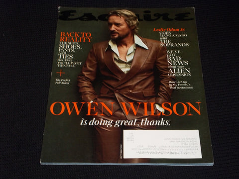 2021 SEPTEMBER ESQUIRE MAGAZINE - OWEN WILSON FRONT COVER - E 2172