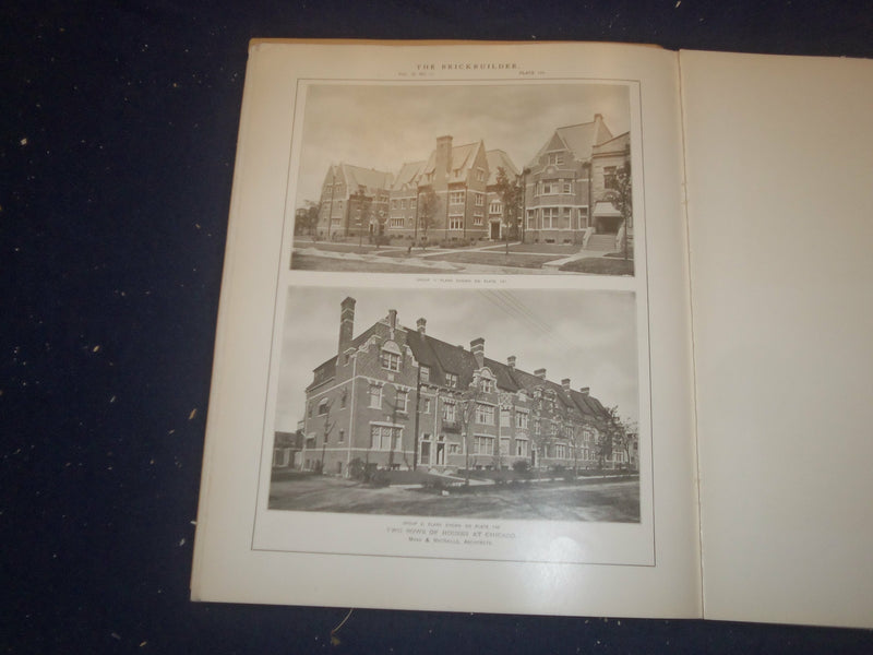 1909 NOVEMBER THE BRICKBUILDER MAGAZINE - AN ARCHITECTURAL MONTHLY - ST 258U