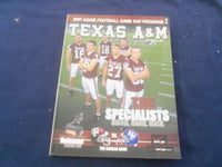 2007 OCT 27 FOOTBALL PROGRAM - TEXAS A&M UNIVERSITY VS UNIV OF KANSAS- SP 1214X