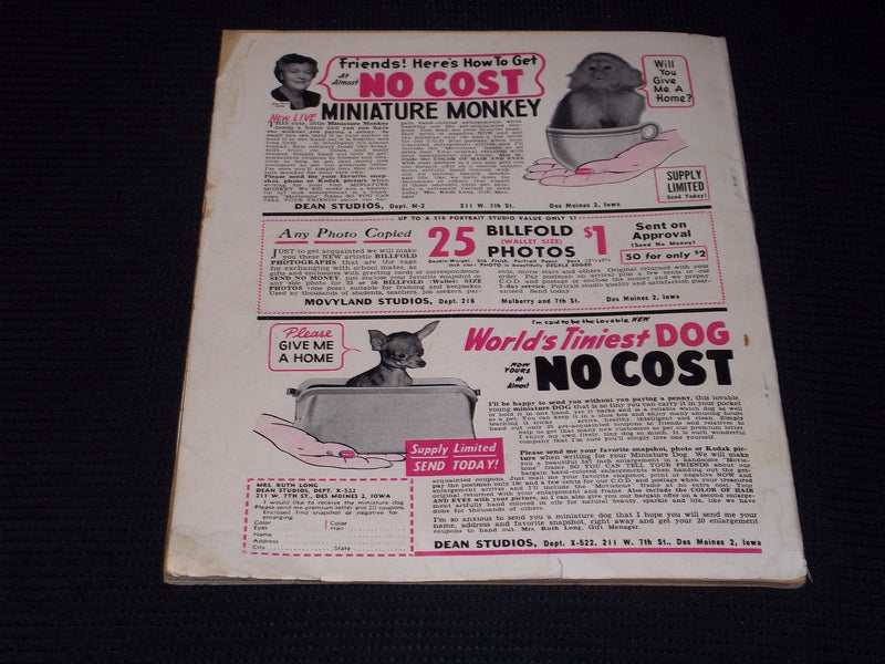 1957 FEBRUARY FILMLAND MAGAZINE - NATALIE WOOD FRONT COVER - E 14143