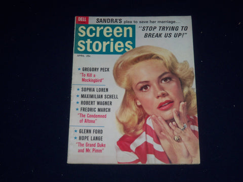 1963 APRIL SCREEN STORIES MAGAZINE - SANDRA DEE COVER - SP 5388