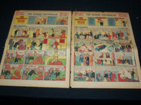 1938 THE SUNDAY REPUBLICAN COLOR COMIC FRONT PAGES LOT OF 6 - NTL 82E