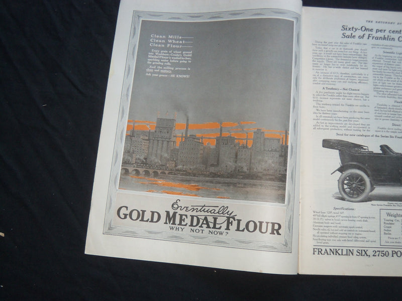 1914 AUGUST 1 THE SATURDAY EVENING POST MAGAZINE - ILLUSTRATED COVER - SP 652