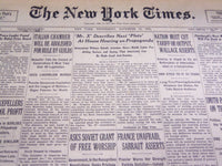 1933 NOVEMBER 15 NEW YORK TIMES - MR. X DESCRIBES NAZI PLOTS - NT 4165