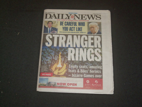 2021 AUGUST 8 NEW YORK DAILY NEWS NEWSPAPER - CUOMO SIMILAR CHARGES TO TRUMP
