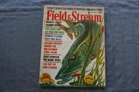 1971 APR FIELD & STREAM MAGAZINE - EASIEST TROUT FISHING GOING COVER - SP 5397I