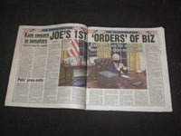 2021 JANUARY 21 NEW YORK POST NEWSPAPER -JOE BIDEN AND KAMALA HARRIS INAUGURATED