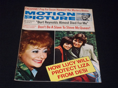 1973 JULY MOTION PICTURE MAGAZINE - LIZA & DESI FRONT COVER - E 16163