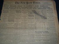 1926 SEPT 21 NEW YORK TIMES - NATION RUSHING RELIEF TO FLORIDA'S 40,000- NT 7578