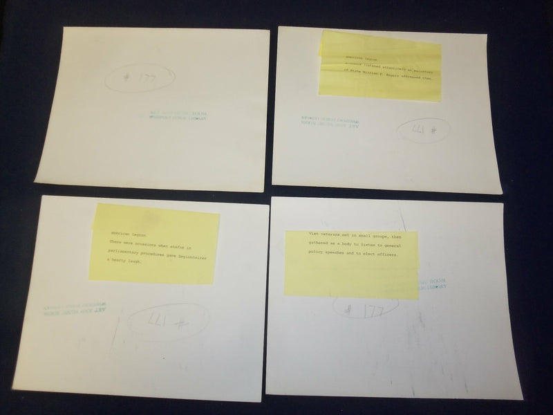 AMERICAN LEGION MEETINGS PHOTOS - LOT OF 4 - J 4629