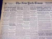 1934 OCTOBER 20 NEW YORK TIMES - HAUPTMANN TAKEN TO JAIL IN JERSEY - NT 1621
