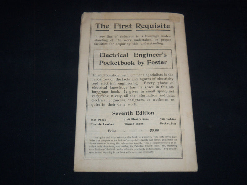 1914 ELECTRICAL BOOKS PHYSICS & MATHEMATICS - D. VAN NOSTRAND COMPANY - J 9029