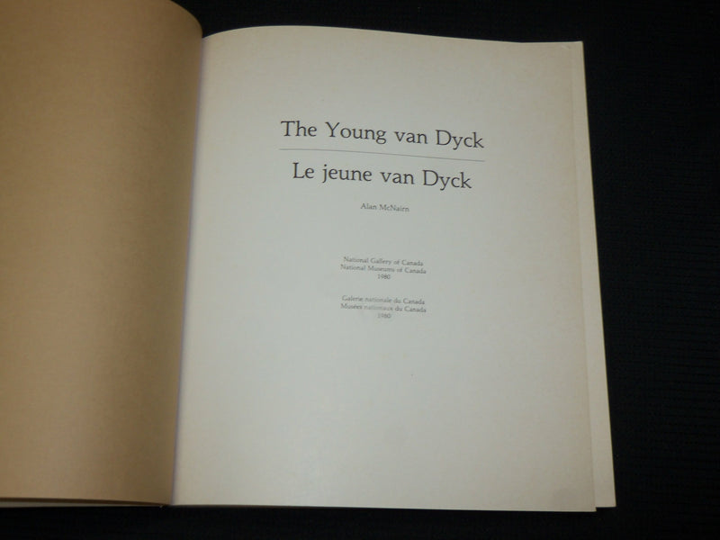 1980 THE YOUNG VAN DYCK LE JEUNE VAN DYCK FRENCH BOOK BY ALAN MCNAIRN - R 726E