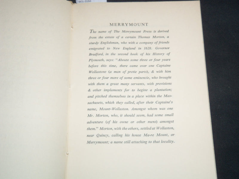 1947 THE MAYPOLE OF MERRYMOUNT SOFTCOVER BOOK BY NATHANIEL HAWTHORNE - J 9214
