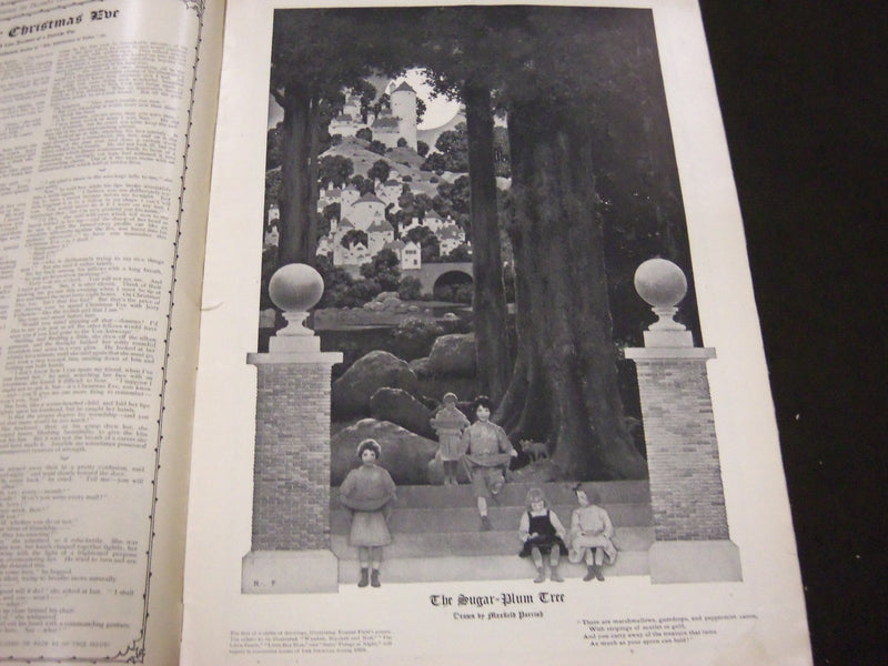 1902 DEC LADIES' HOME JOURNAL MAGAZINE - MAXFIELD PARRISH INTERIOR - ST 4464