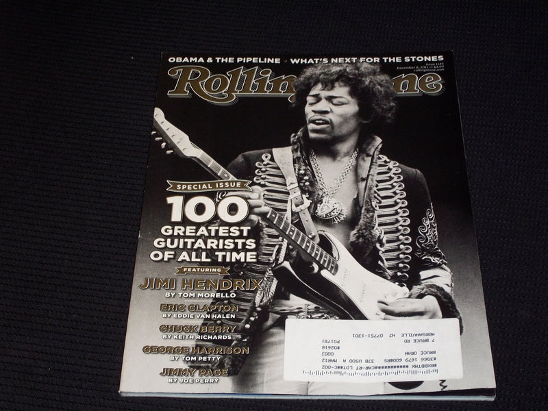 2011 DECEMBER 8 ROLLING STONE MAGAZINE - JIMI HENDRIX FRONT COVER - E 1725