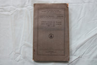 1916 UNION SCALE OF WAGES AND HOUR OF LABOR 1915 - SOFTCOVER BOOK - K 3261
